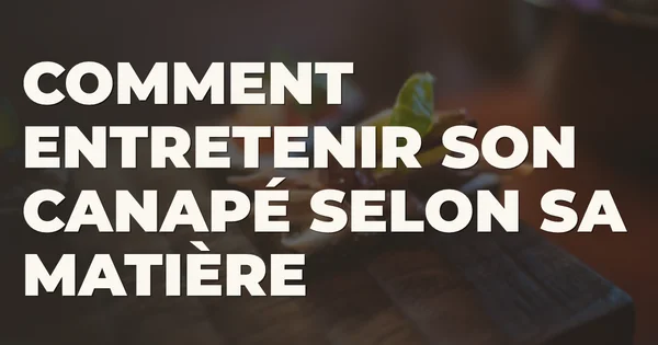 Comment entretenir son canapé : tissu, velours, similicuir