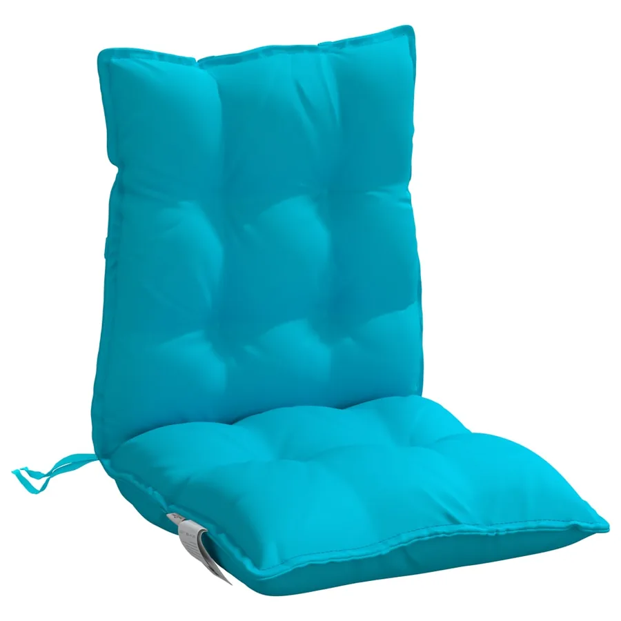 Coussins de chaise à dossier bas lot de 6 turquoise - 5