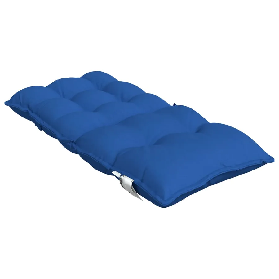 Coussins de chaise à dossier bas lot de 6 bleu royal - 6