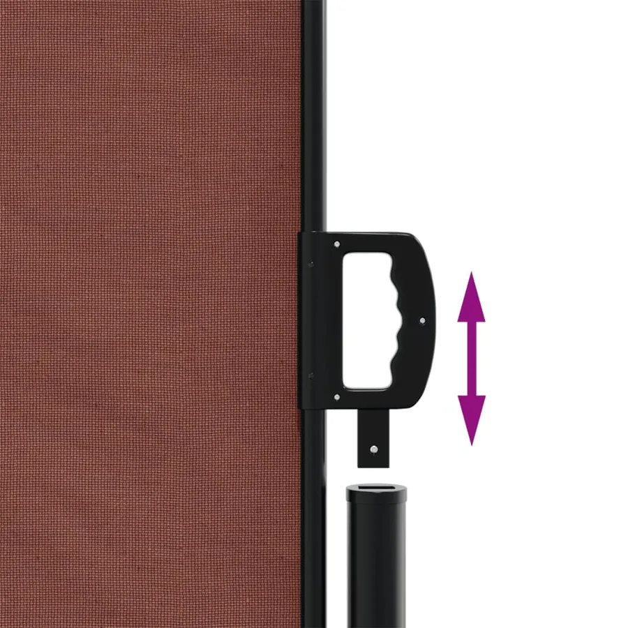 Auvent latéral rétractable Marron 180x1200 cm - 6