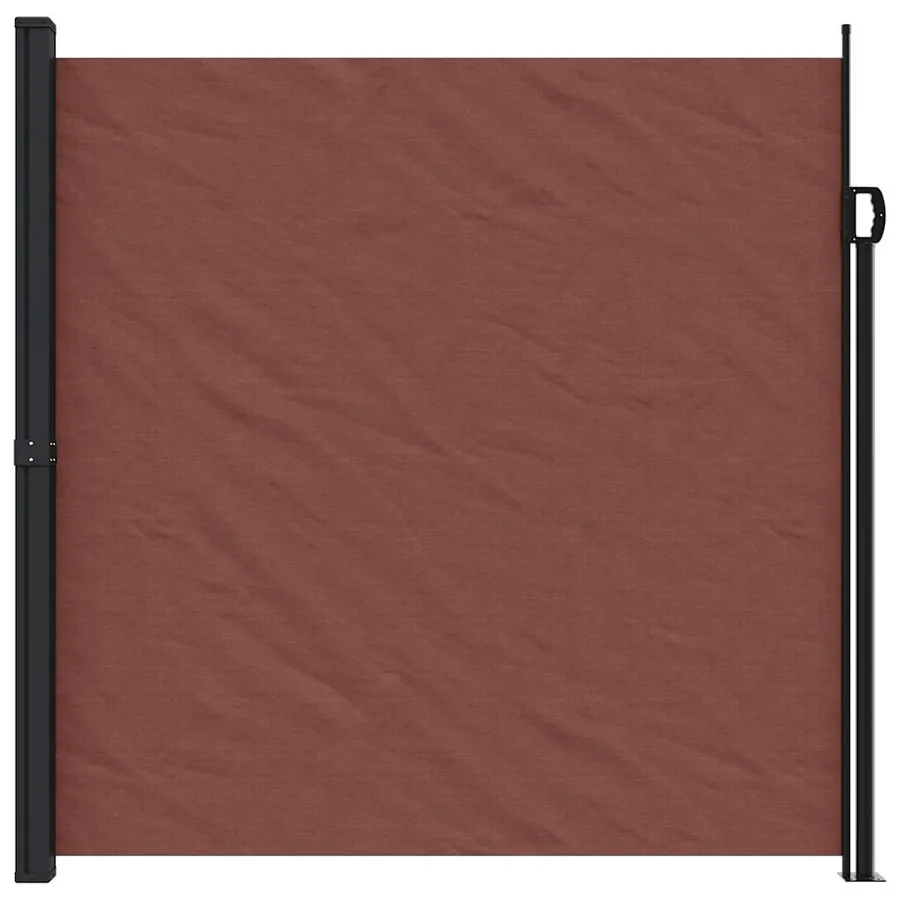 Auvent latéral rétractable marron 200x500 cm - 3