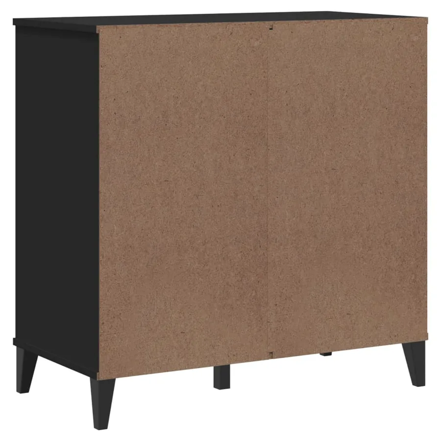 Buffet VIKEN noir 80x40x80 cm bois d'ingénierie - 8