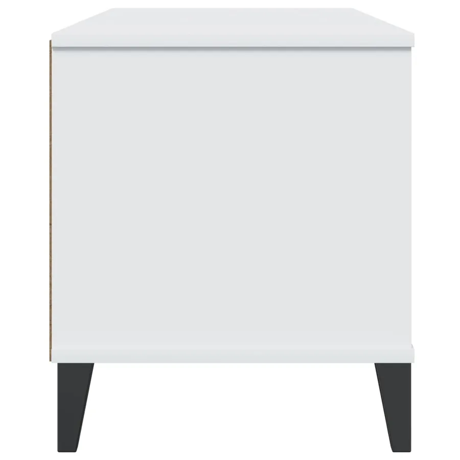 Meuble TV VIKEN blanc bois d'ingénierie - 7