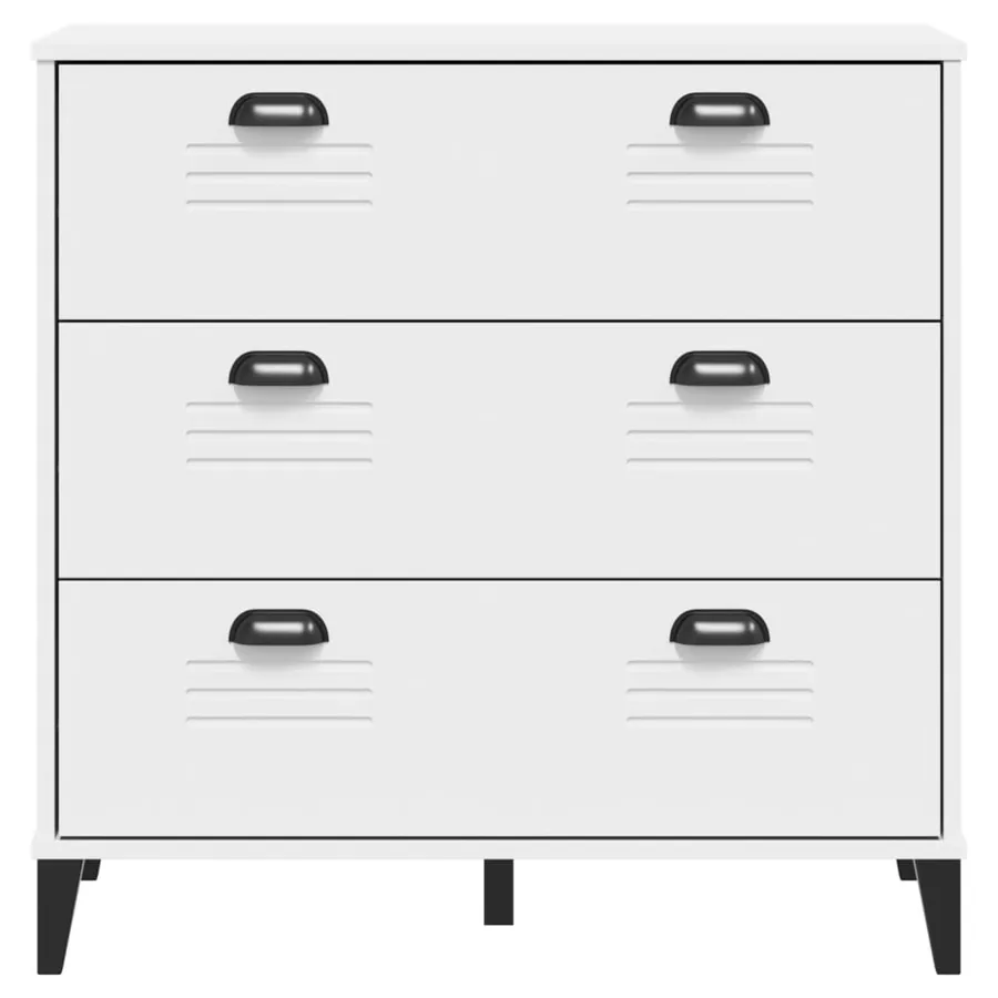 Commode VIKEN blanc bois d'ingénierie - 6