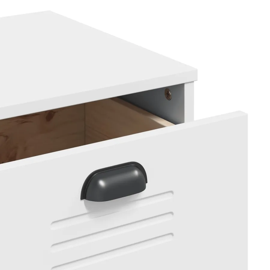 Commode VIKEN blanc bois d'ingénierie - 9