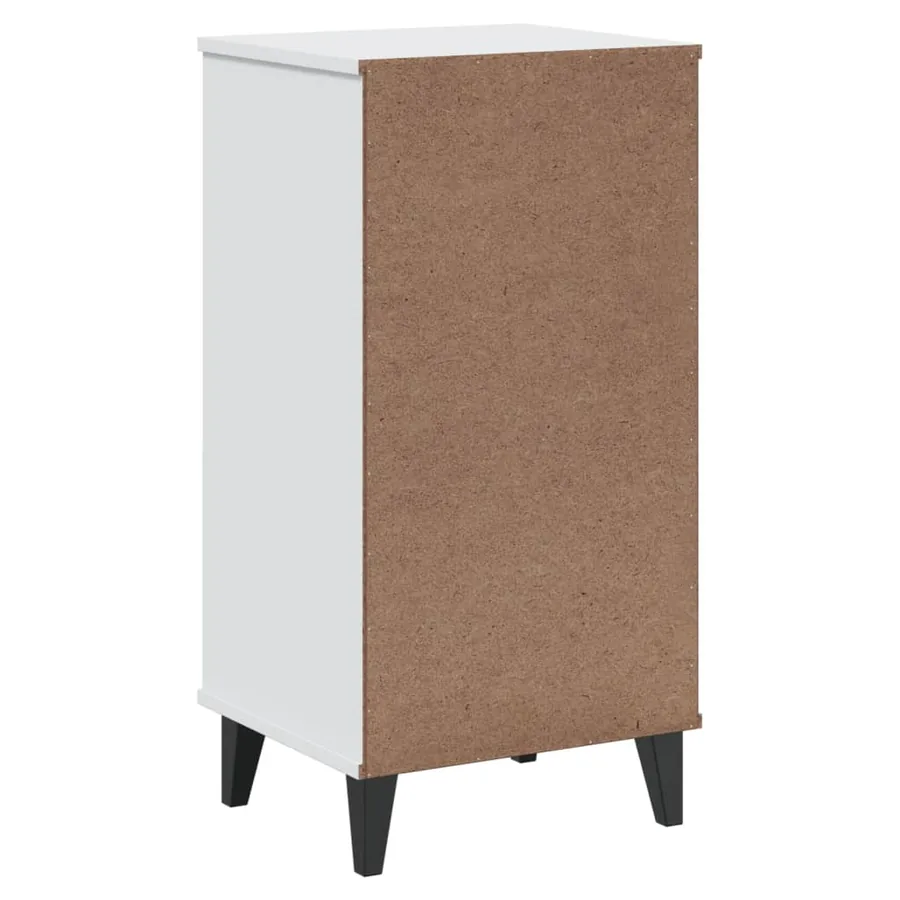Table de chevet VIKEN blanc bois d'ingénierie - 8