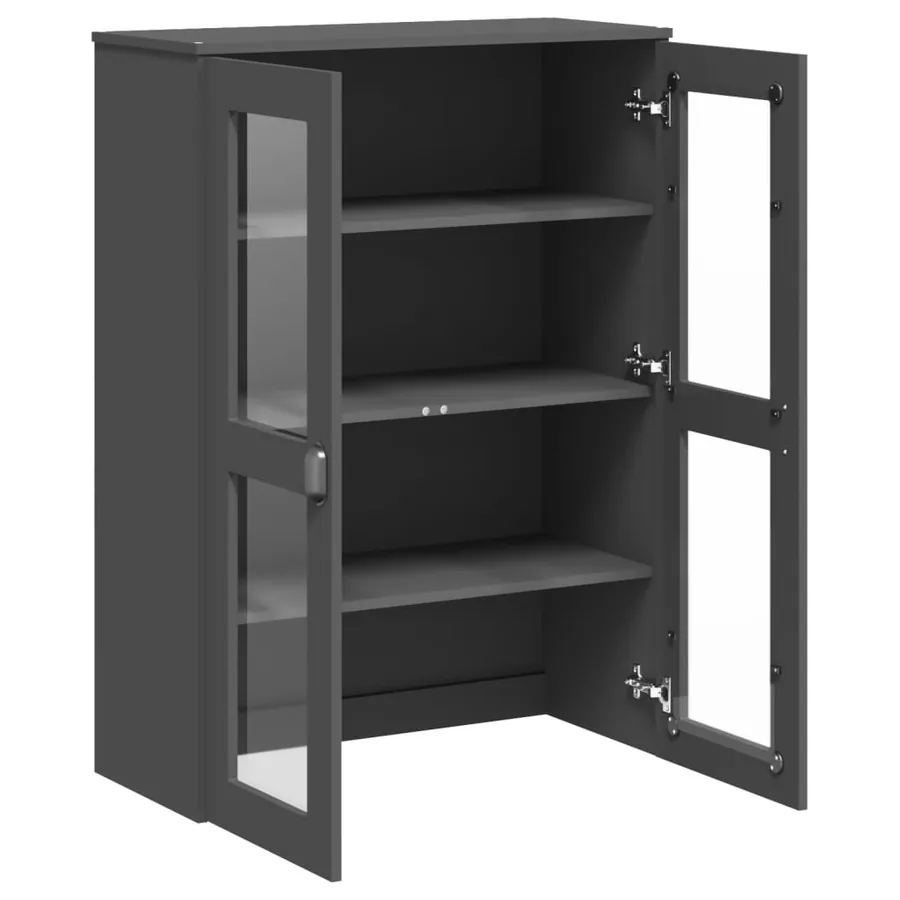 Dessus pour buffet VIKEN gris anthracite bois d'ingénierie - 5