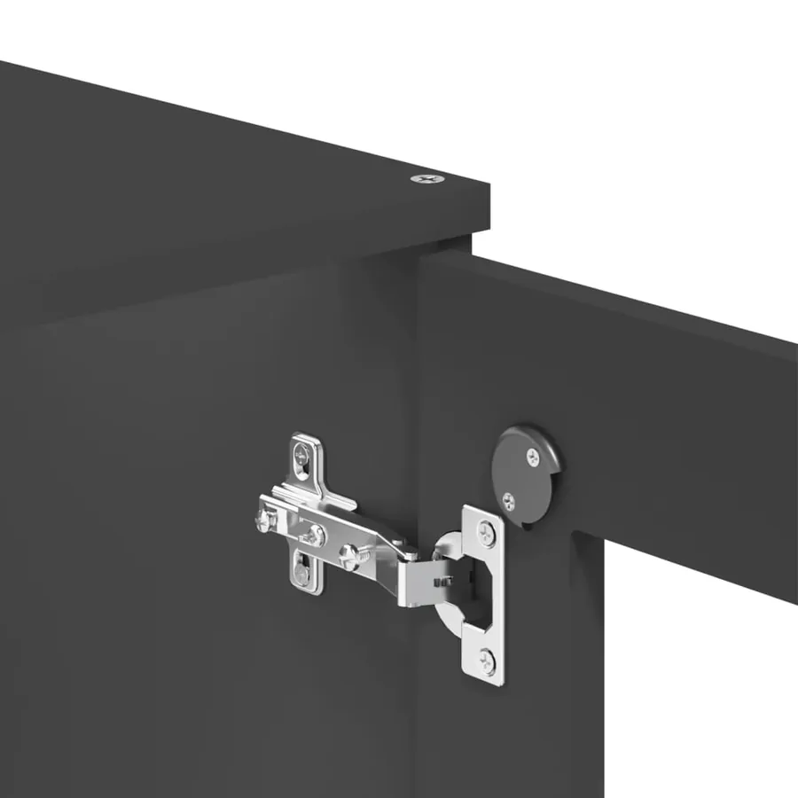 Dessus pour buffet VIKEN gris anthracite bois d'ingénierie - 9