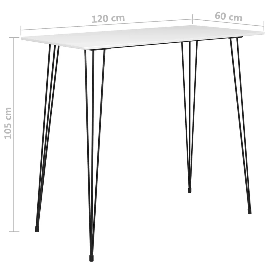 Ensemble de bar 7 pcs Blanc et noir - 12
