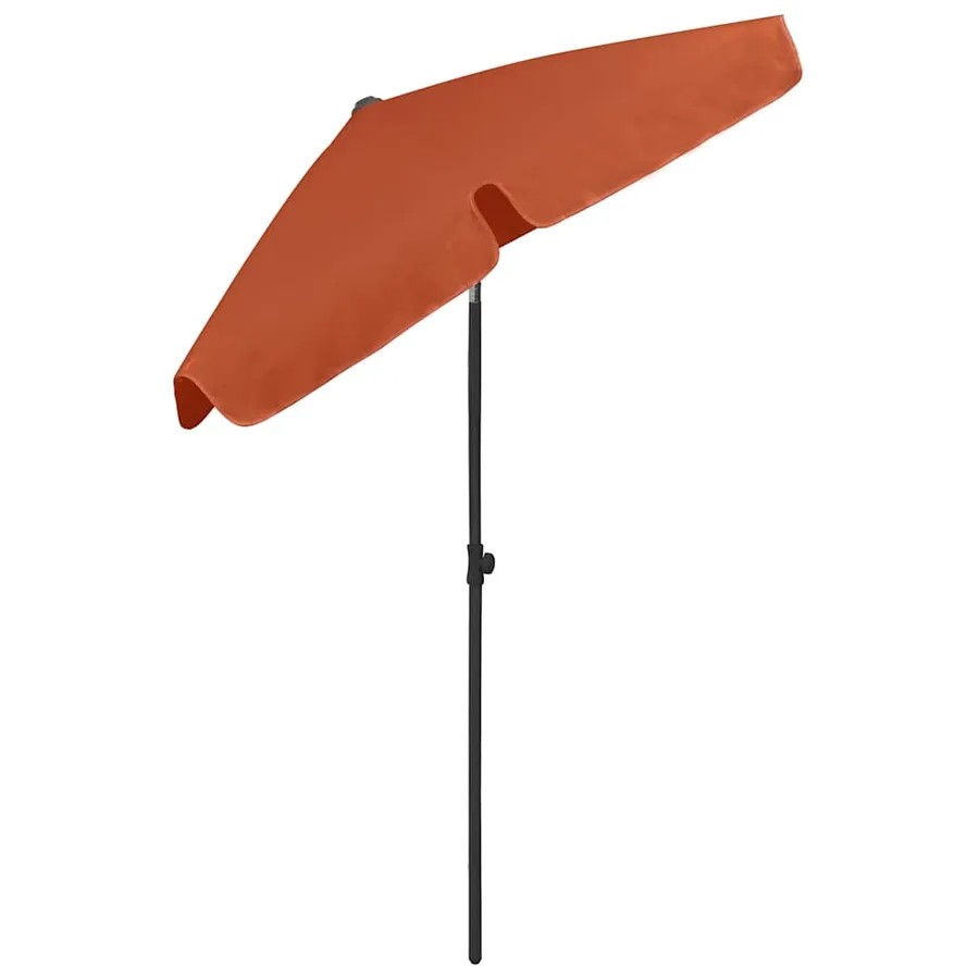 Parasol de plage terre cuite 180x120 cm - 4