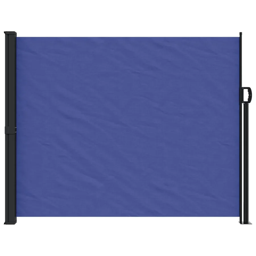 Auvent latéral rétractable bleu 160x600 cm - 3