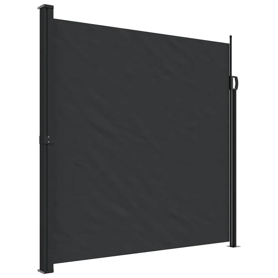 Auvent latéral rétractable noir 200x600 cm - 2