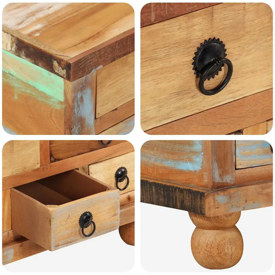 Table basse Bois de récupération 70 x 70 x 38 cm - 9