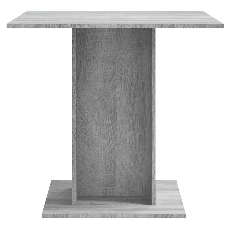 Table à dîner Sonoma gris 80x80x75 cm Bois d'ingénierie - 4