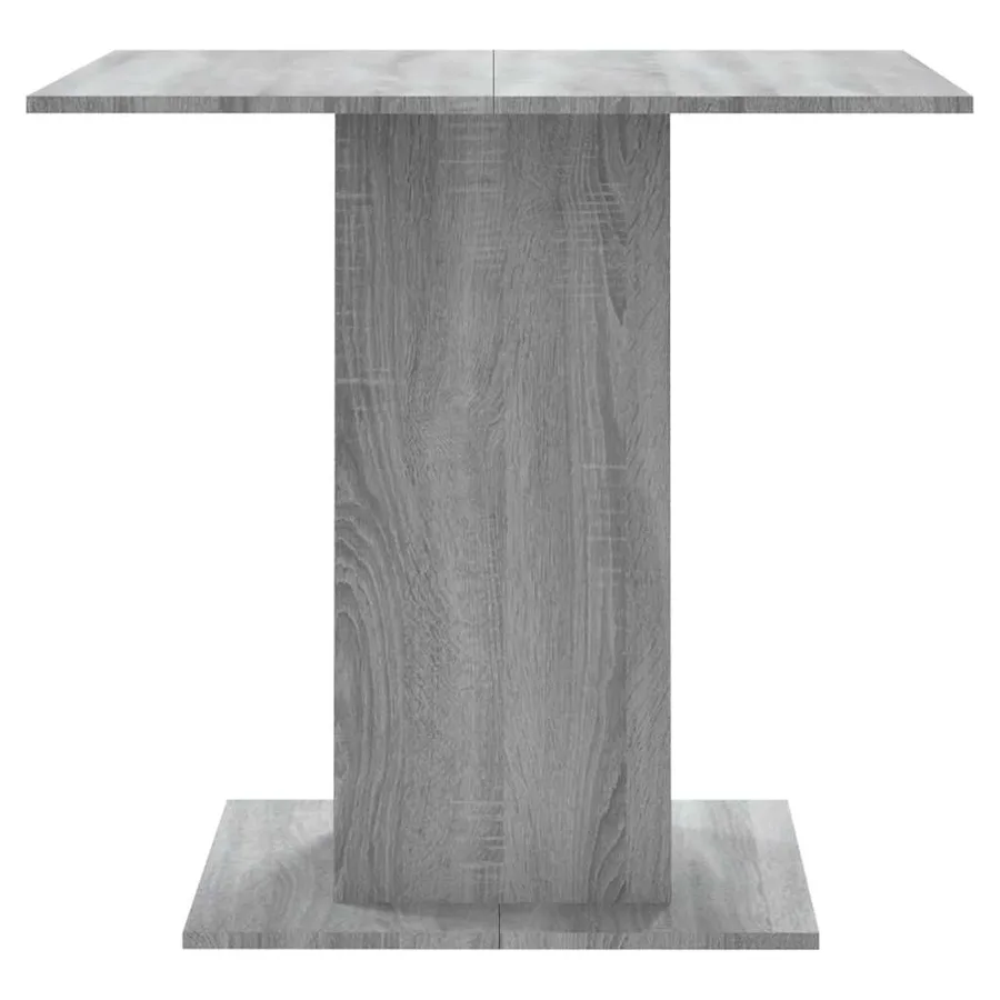 Table à dîner Sonoma gris 80x80x75 cm Bois d'ingénierie - 5
