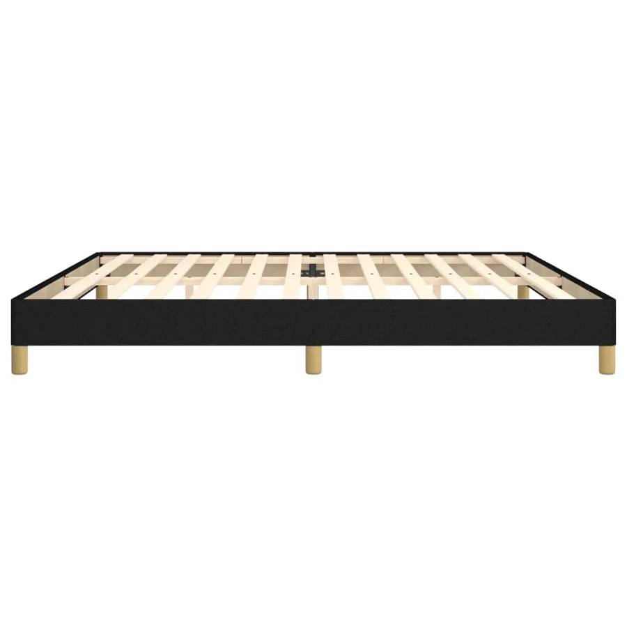 Cadre de lit sans matelas noir 200x200 cm tissu - 6