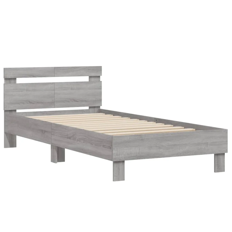 Cadre de lit sans matelas avec lumières LED 100x200 cm - 6