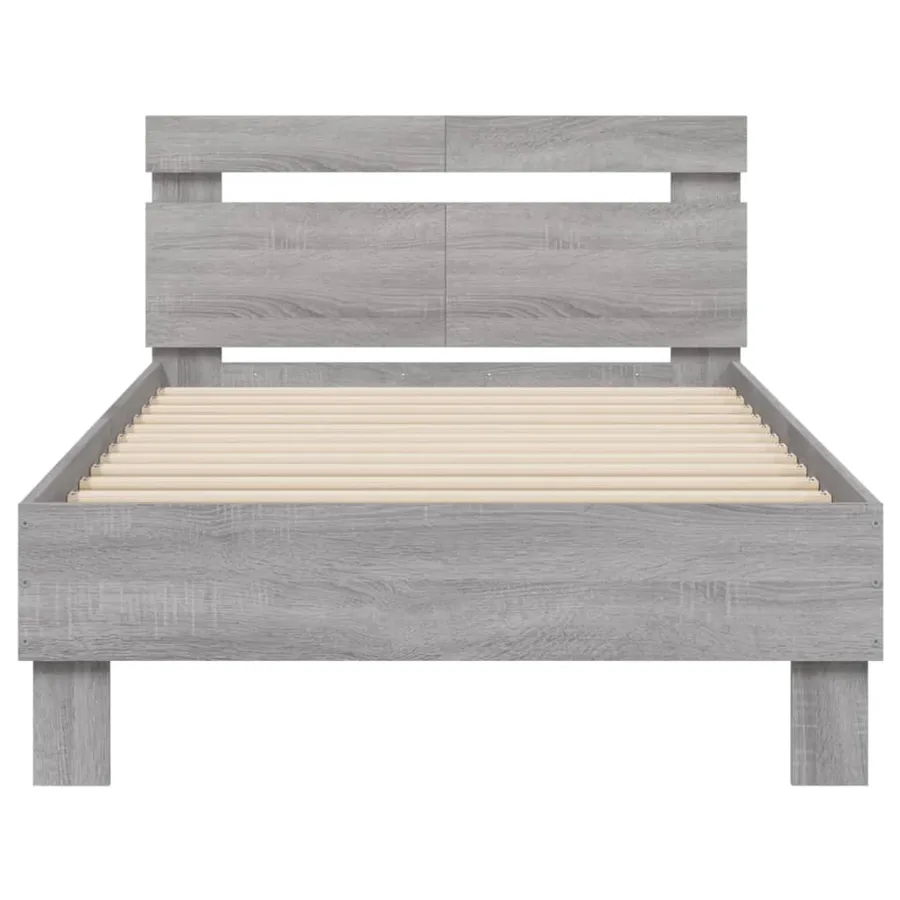 Cadre de lit sans matelas avec lumières LED 100x200 cm - 7