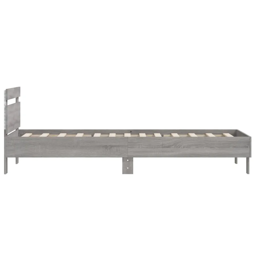 Cadre de lit sans matelas avec lumières LED 100x200 cm - 8