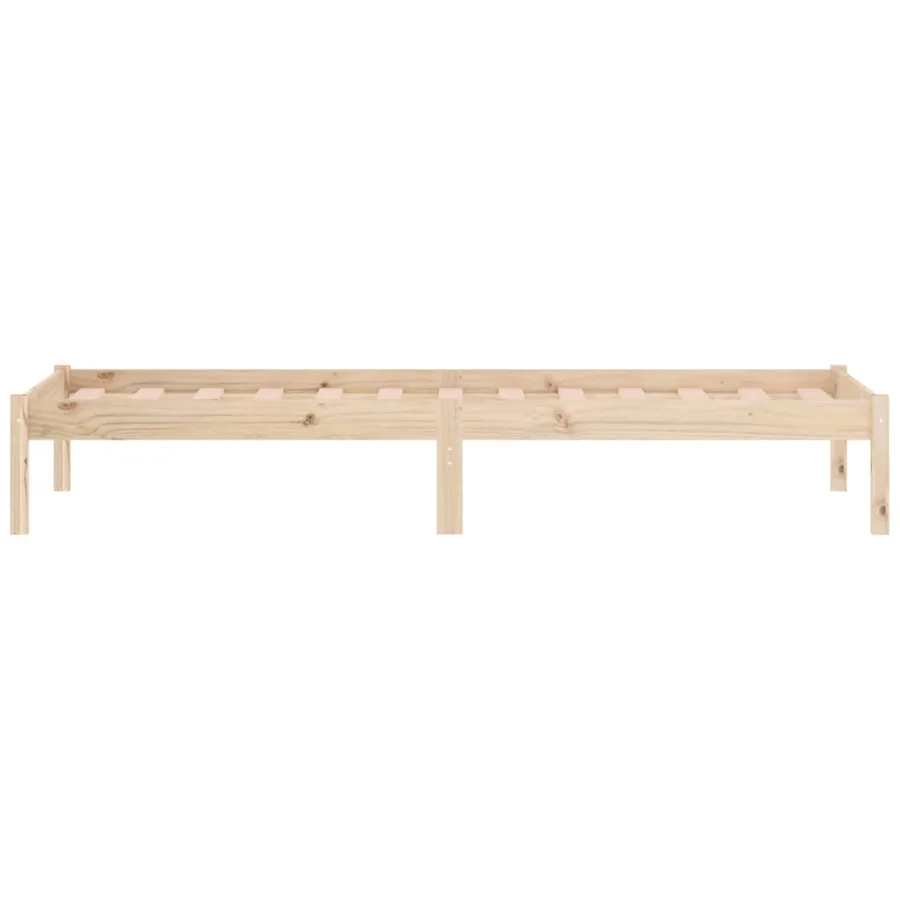 Cadre de lit sans matelas 100x190 cm bois de pin massif - 6