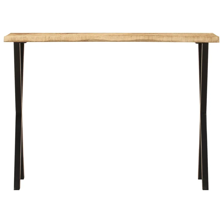 Table console à live edge 105x33x76 cm bois de manguier massif - 2