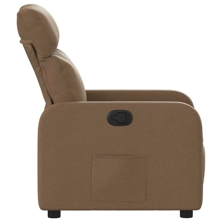 Fauteuil inclinable Marron Tissu - 7