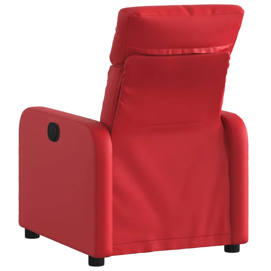 Fauteuil inclinable Rouge Similicuir - 3