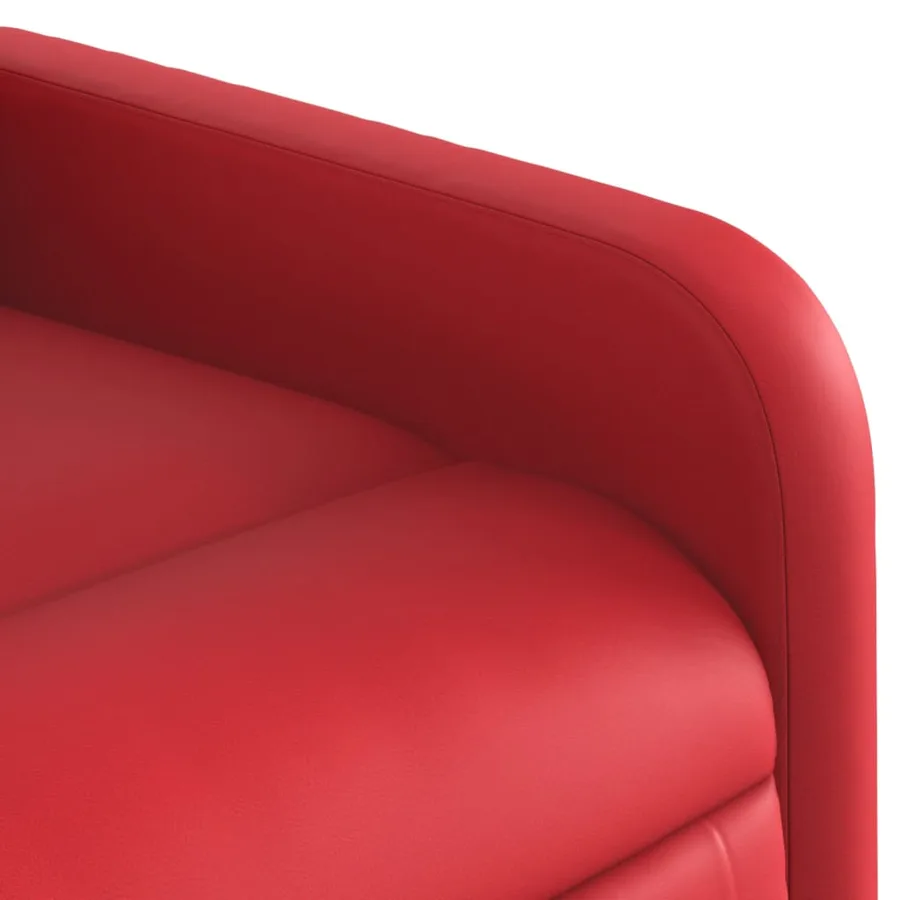 Fauteuil inclinable Rouge Similicuir - 8