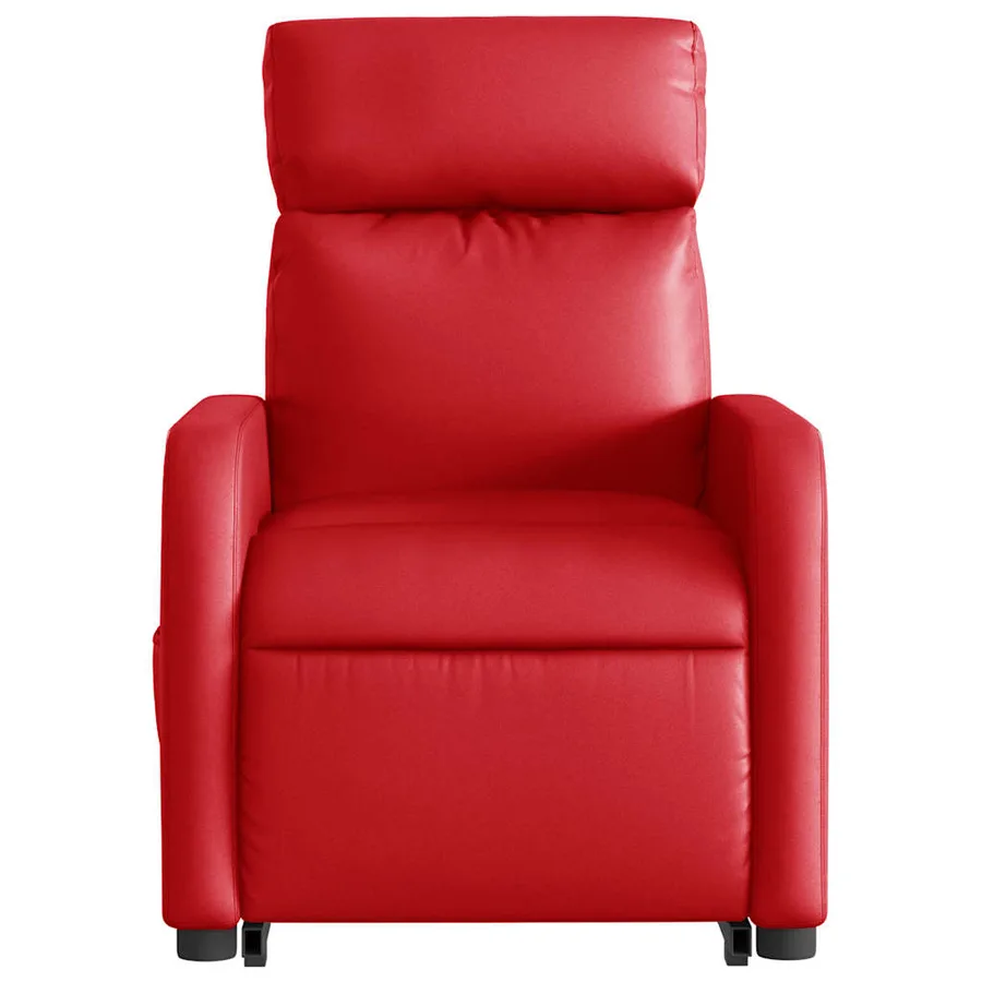 Fauteuil inclinable Rouge Similicuir - 9