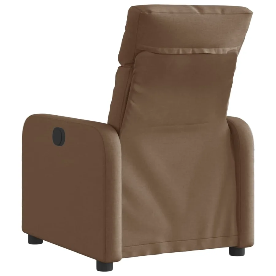 Fauteuil inclinable électrique Marron Tissu - 5