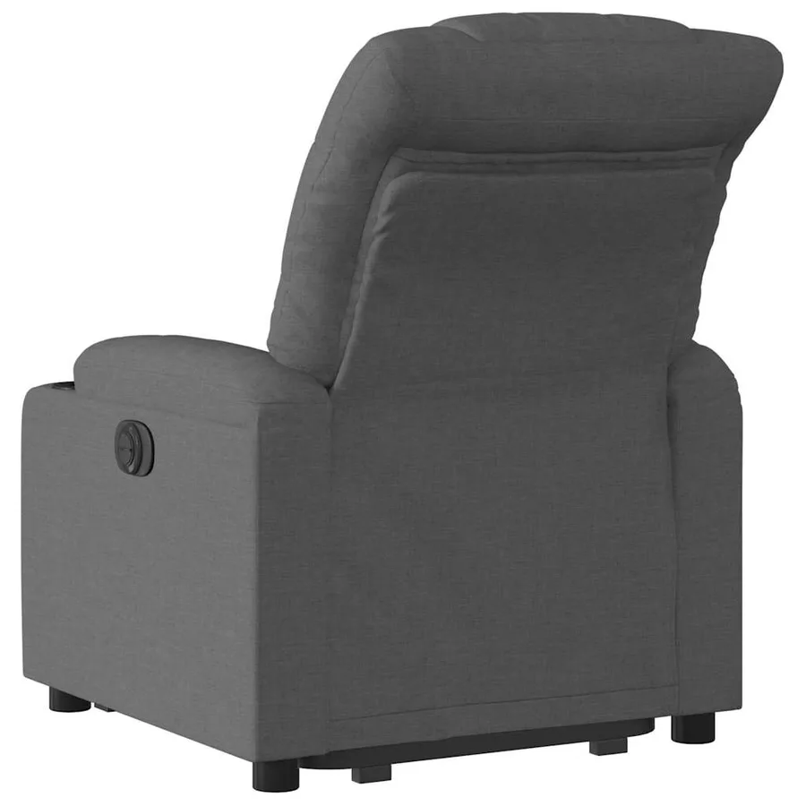 Fauteuil inclinable électrique gris foncé tissu - 5
