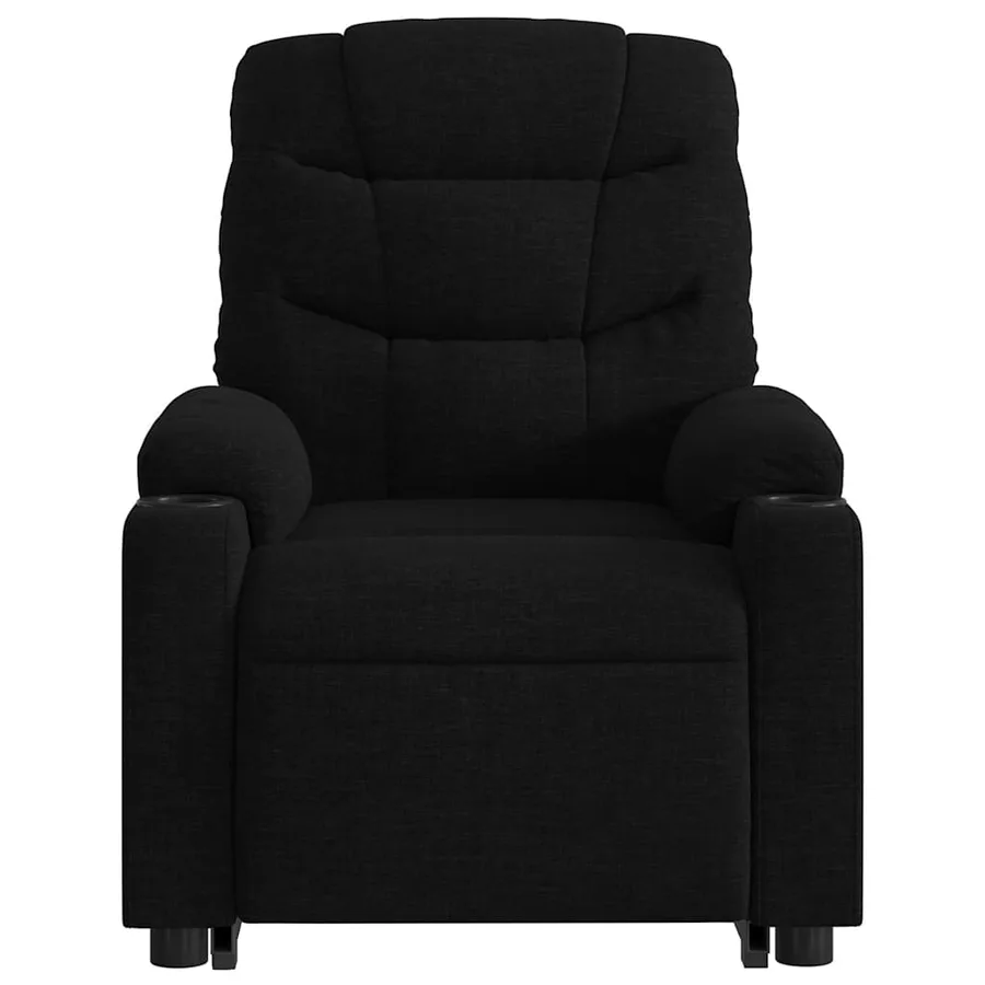 Fauteuil inclinable noir tissu - 9