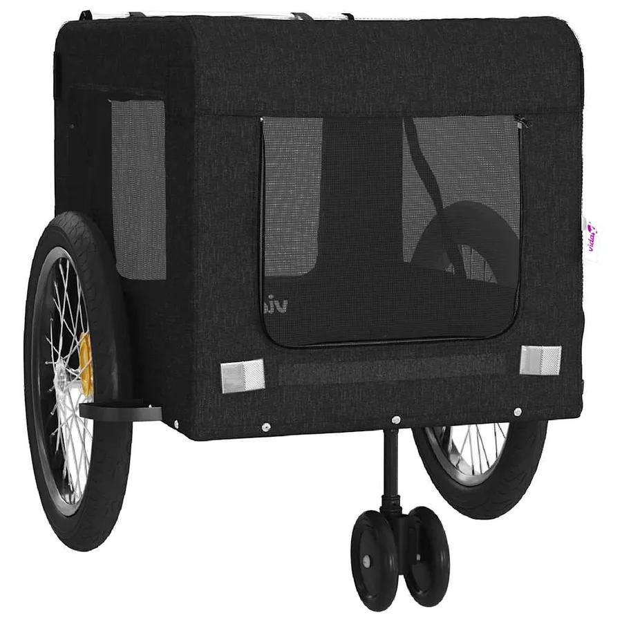 Remorque de vélo pour animaux de compagnie noir - 6