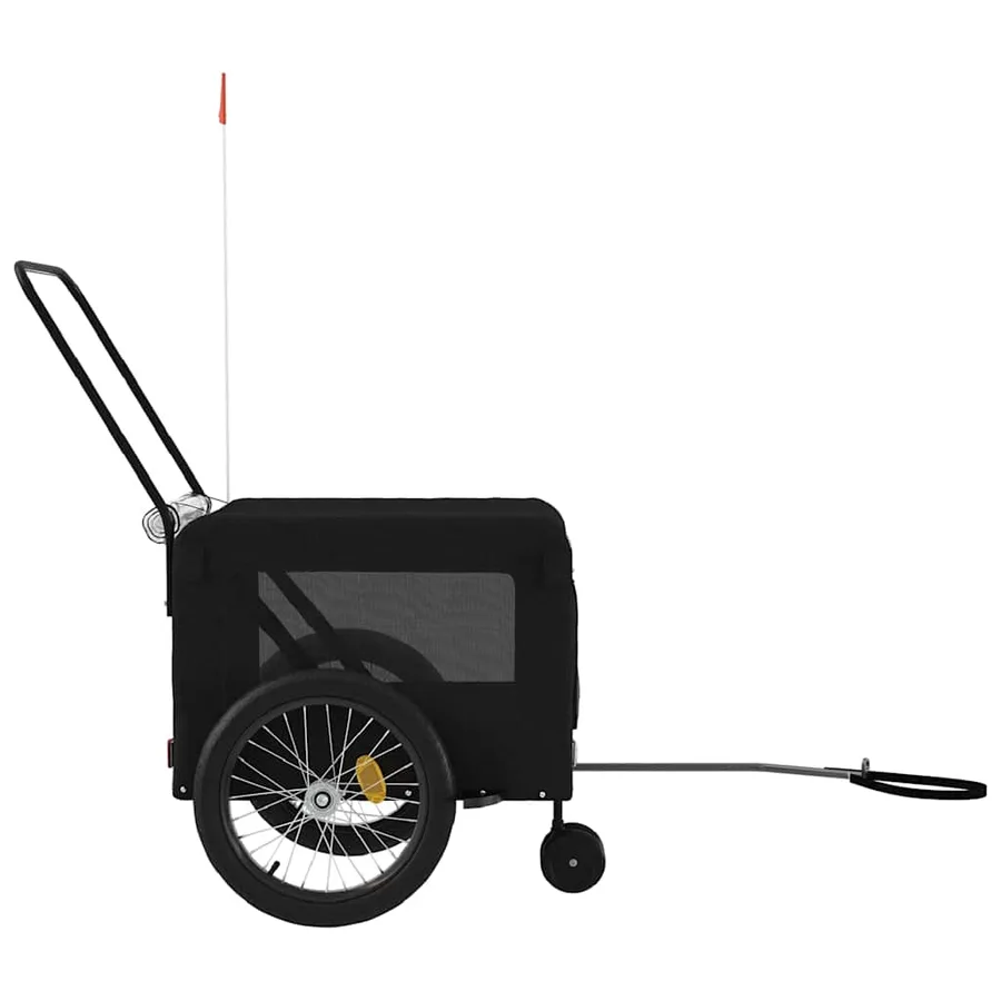 Remorque de vélo pour animaux de compagnie noir - 7