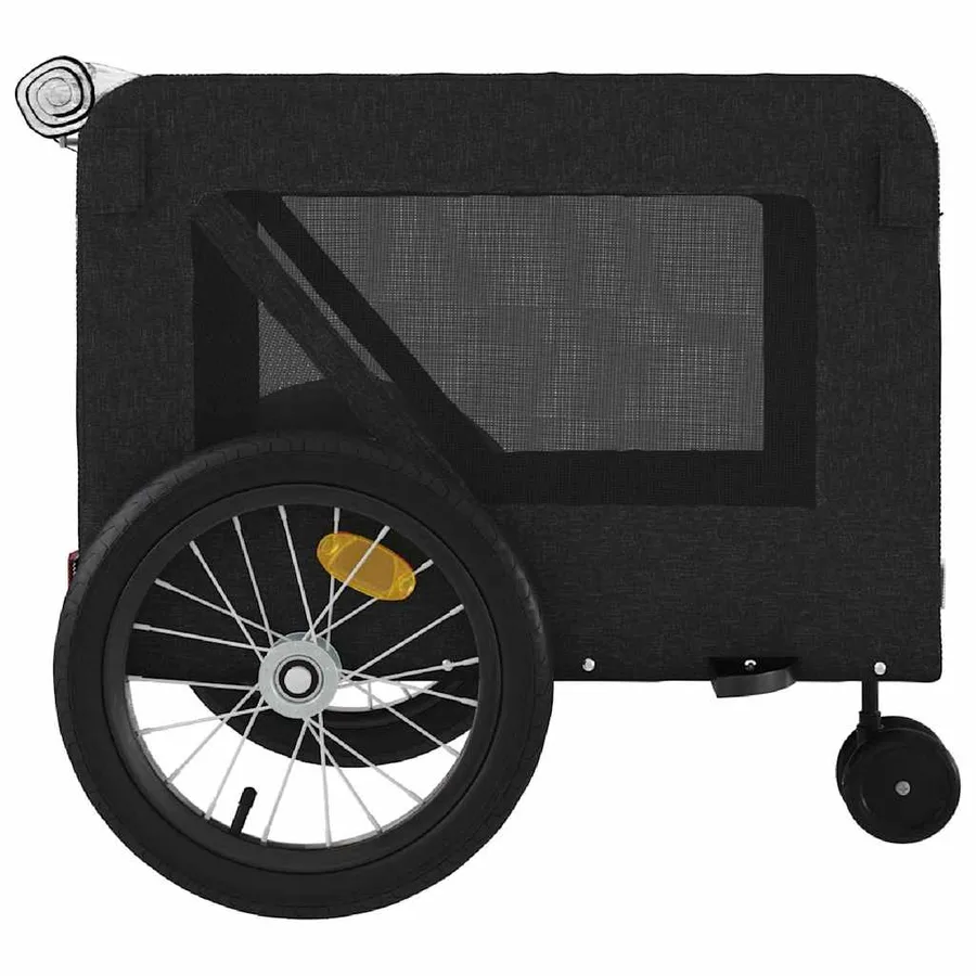Remorque de vélo pour animaux de compagnie noir - 8