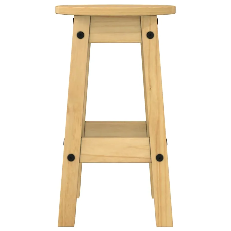 Ensemble de bar 3 pcs bois de pin massif - 9