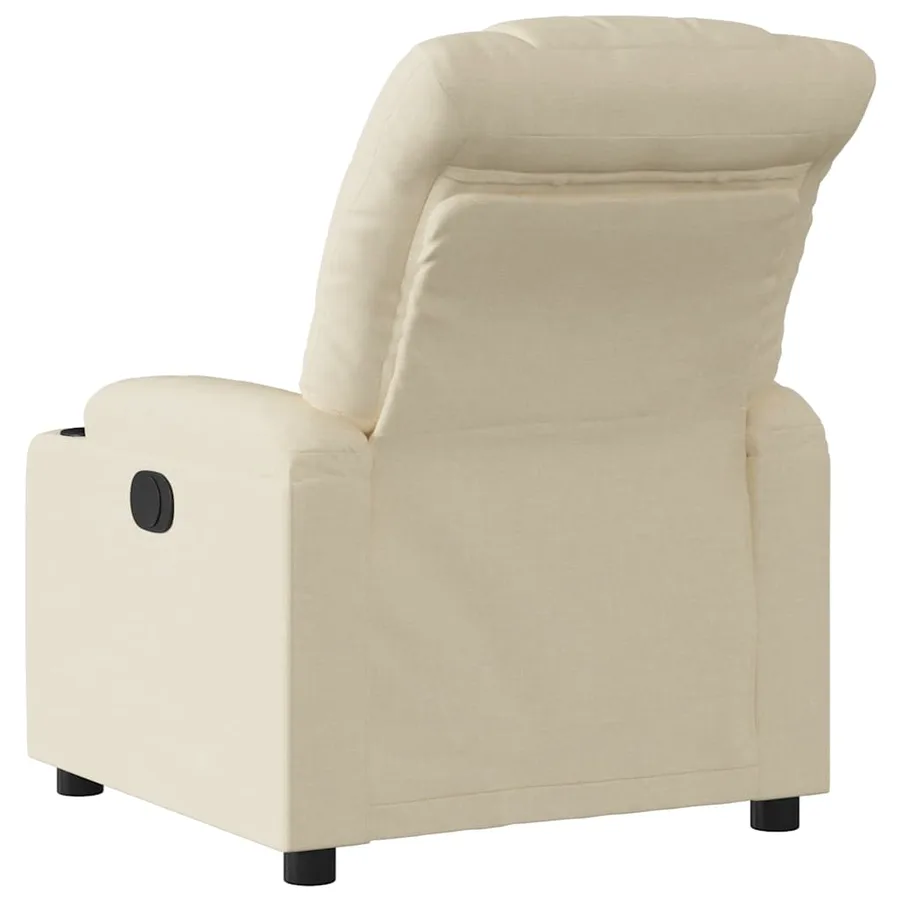 Fauteuil inclinable Crème Tissu - 3