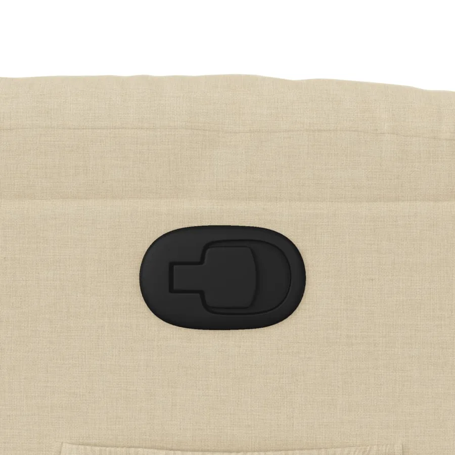 Fauteuil inclinable Crème Tissu - 9