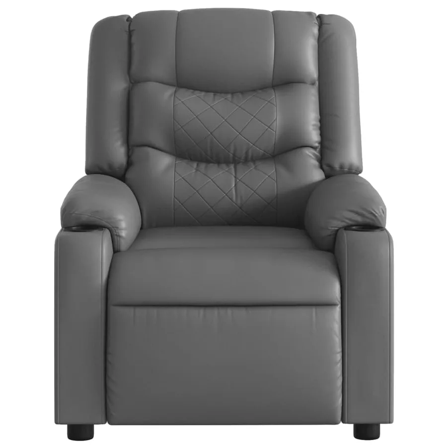 Fauteuil inclinable Gris Similicuir - 6