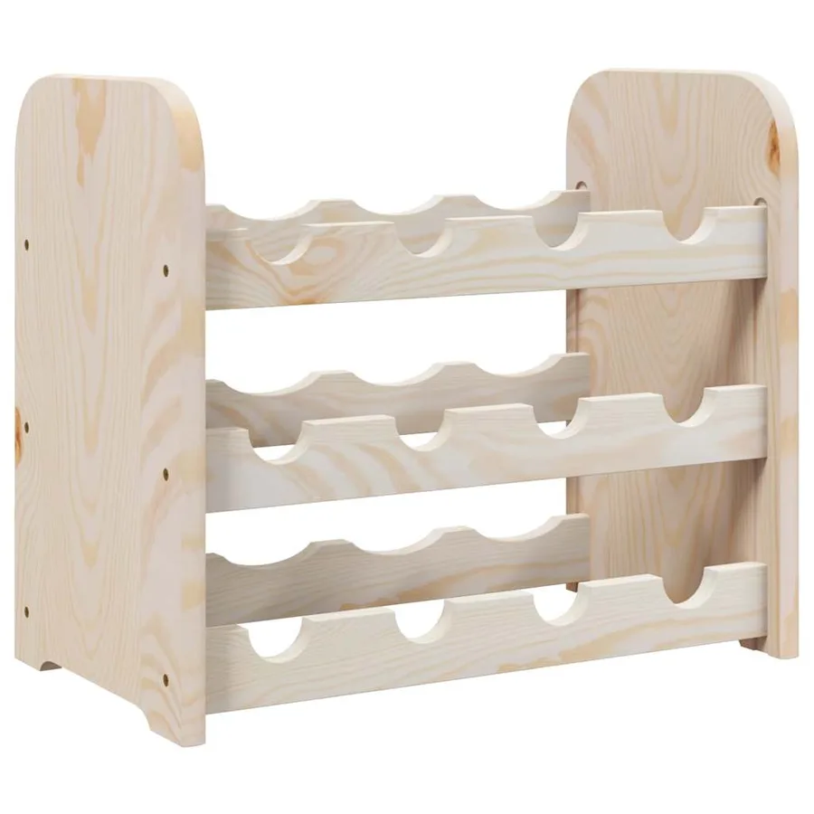 Casier à vin 43x25x37 cm bois de pin massif - 2