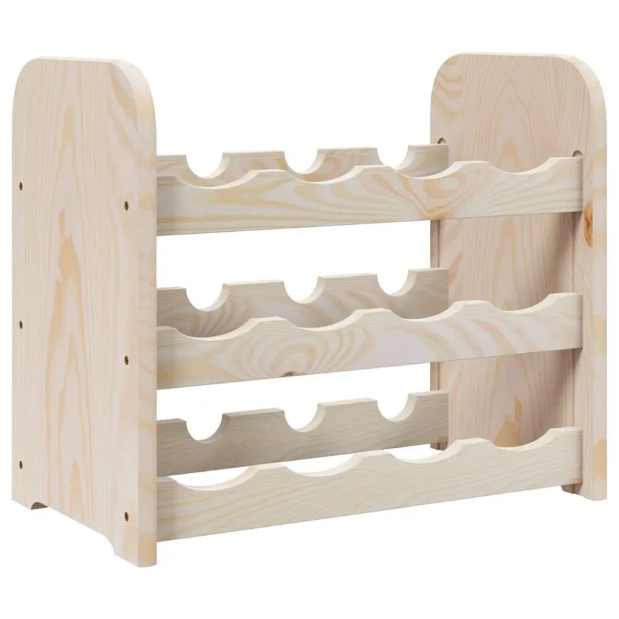 Casier à vin 43x25x37 cm bois de pin massif - 7