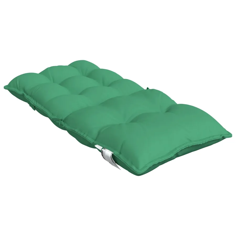 Coussins de chaise à dossier bas lot de 2 vert tissu oxford - 6