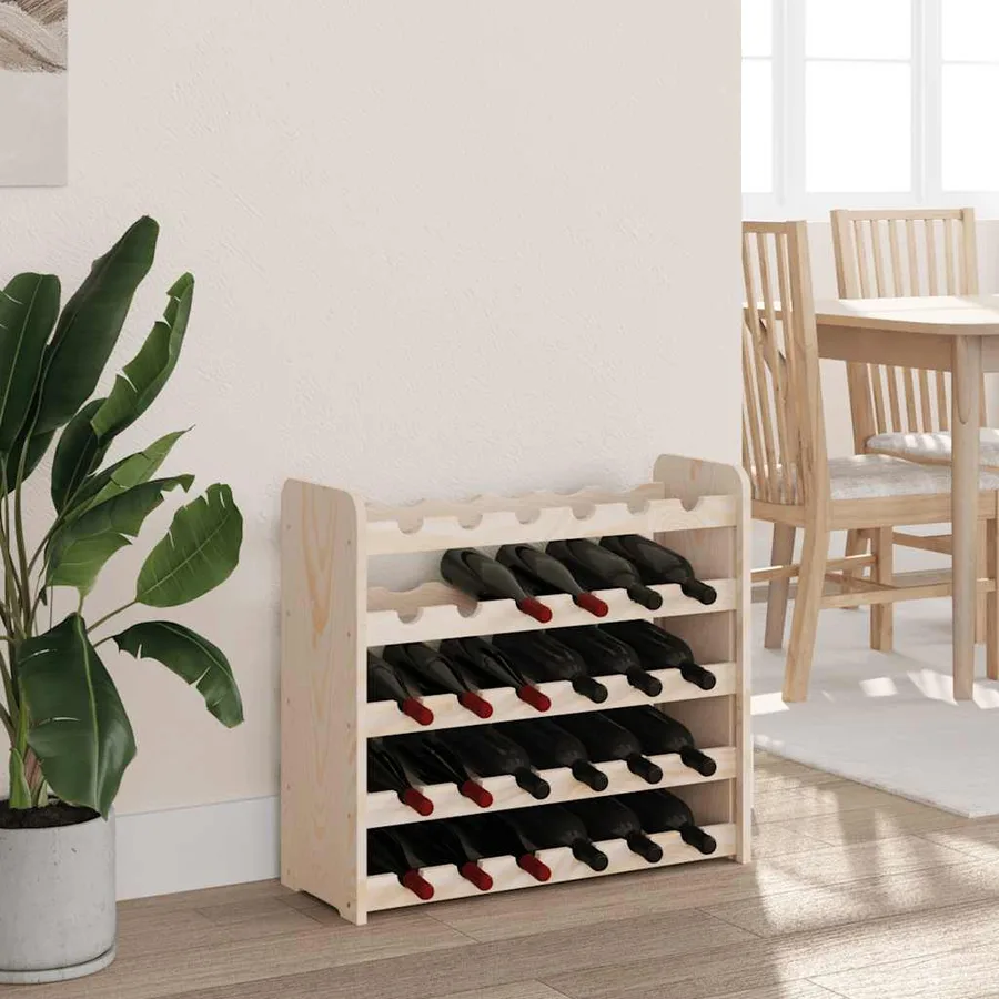 Casier à vin 67,5x25x60 cm Bois de pin massif - 3