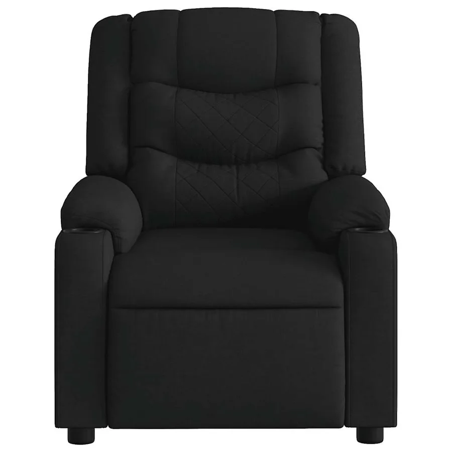 Fauteuil inclinable Noir Tissu - 6