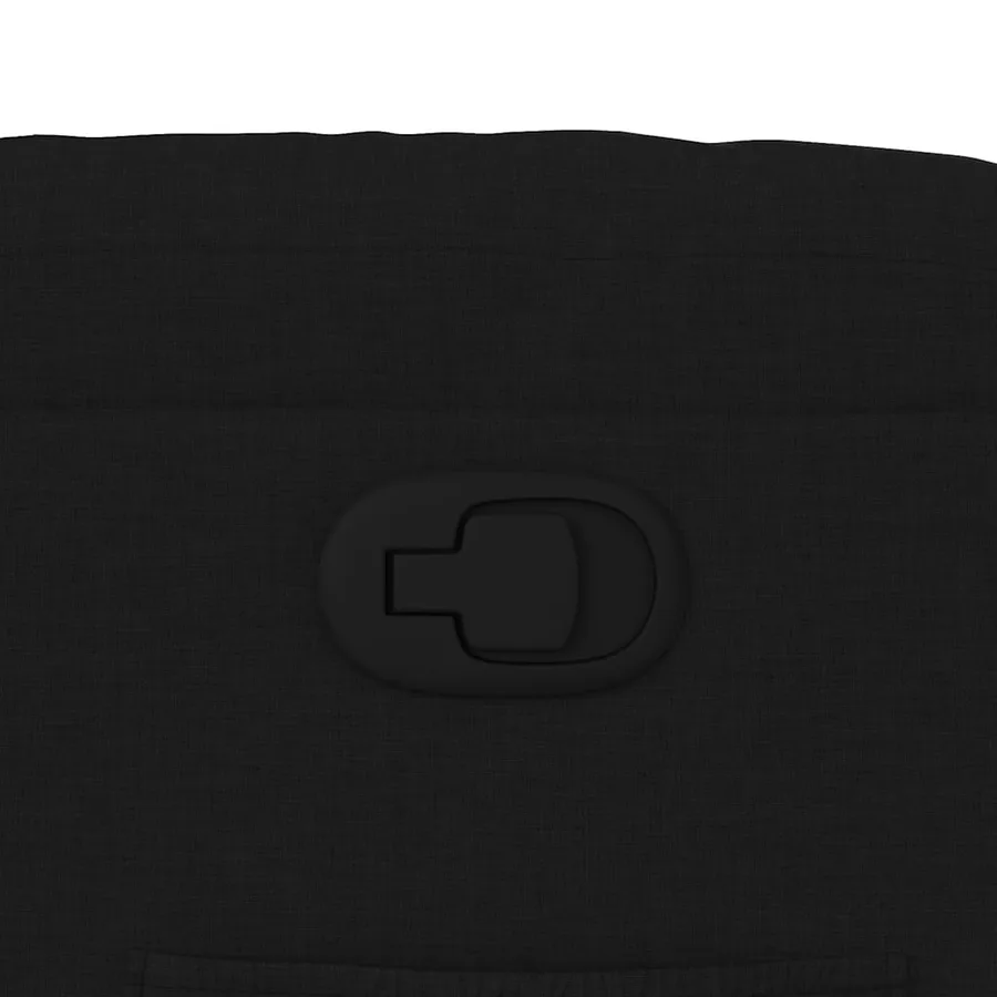 Fauteuil inclinable Noir Tissu - 9