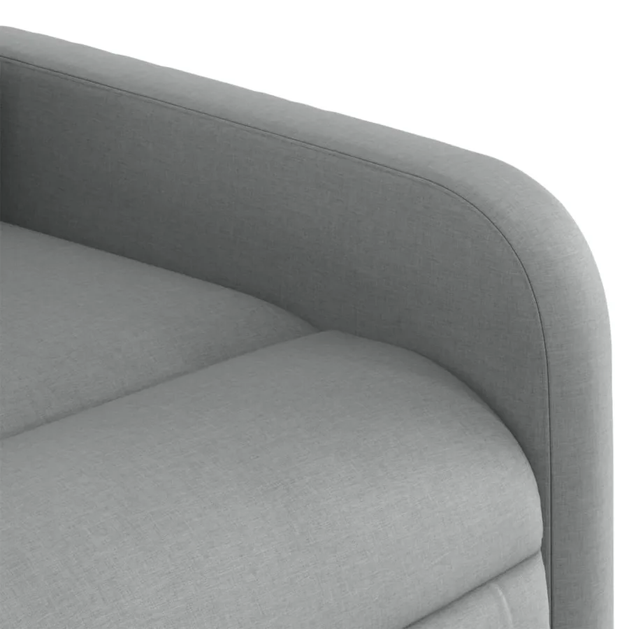 Fauteuil de massage inclinable Gris clair Tissu - 10