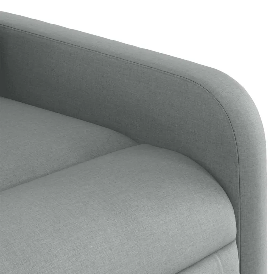 Fauteuil de massage inclinable Gris clair Tissu - 11