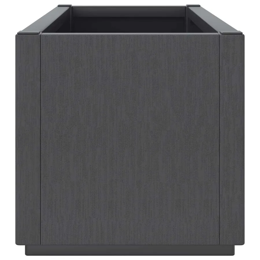 Jardinière gris foncé 80x36x35 cm PP - 6