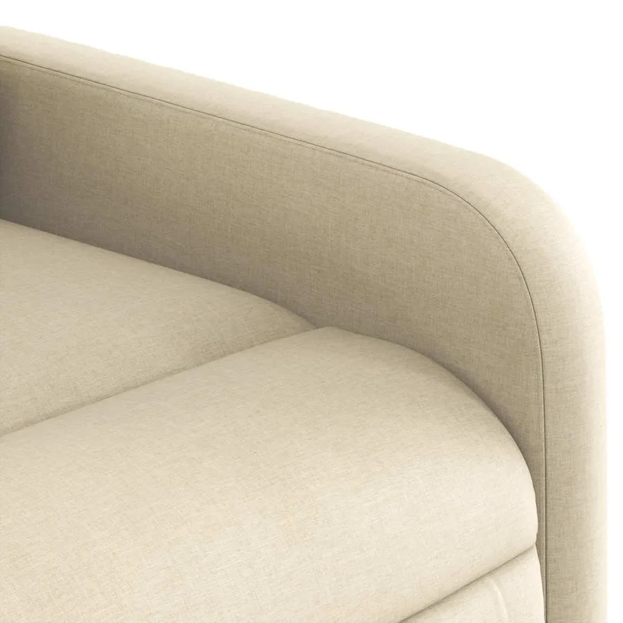 Fauteuil inclinable de massage Crème Tissu - 11