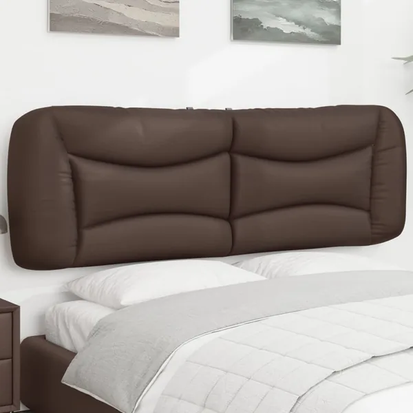 Coussin de tête de lit Hvar marron 160 cm similicuir